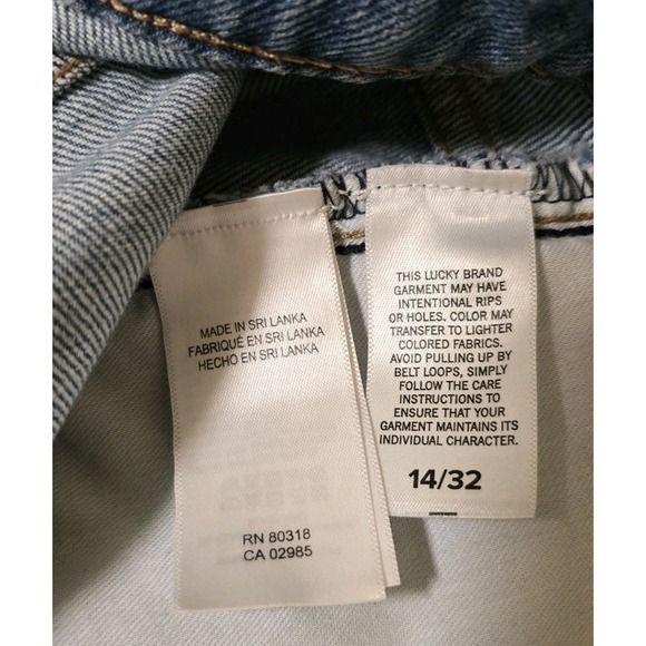 Lucky Brand Denim Midi Skirt Size 14/32 Blue - Picture 6 of 8